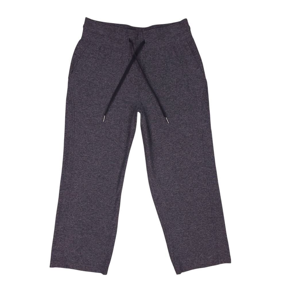 Lululemon Ready to Rulu Straight-Leg High-Rise Crop Heathered Raceway Gray Sz 8